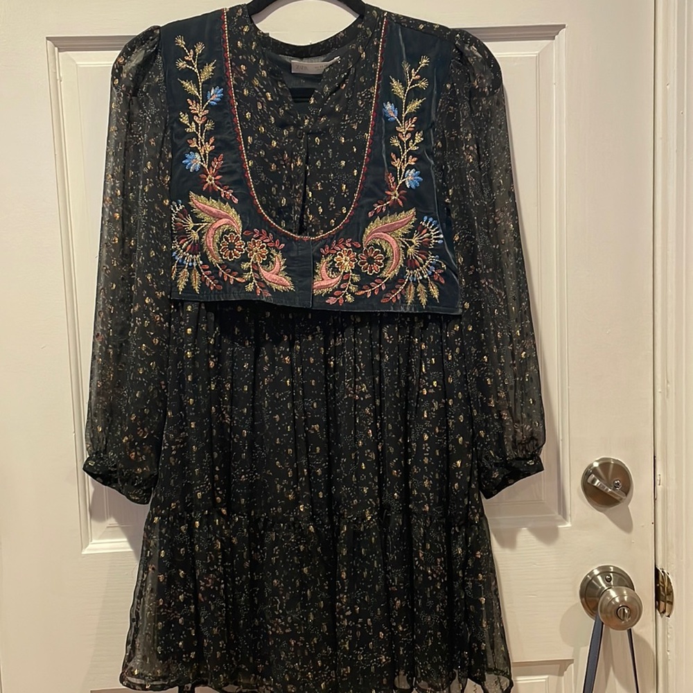 Zara Kids Embroidery Dress- Like New- worn once! Size 11-12